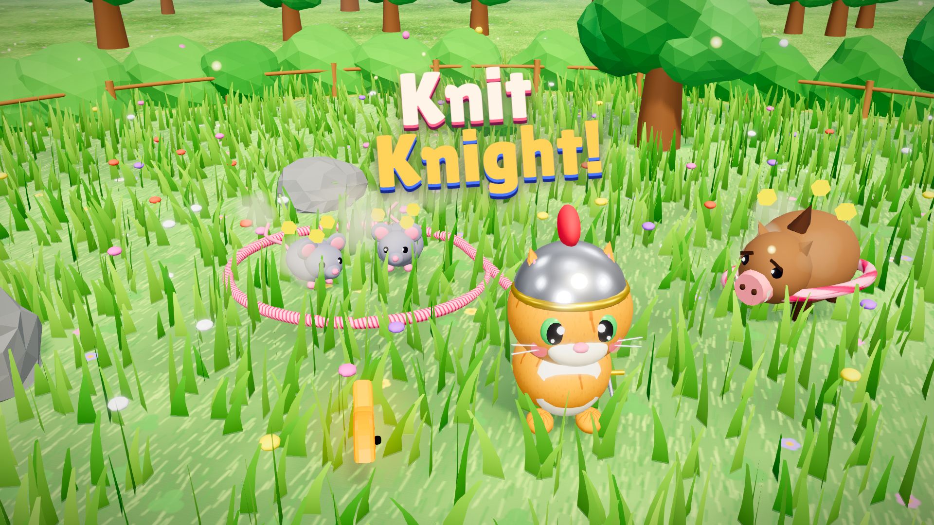Knit Knight! のゲーム画面